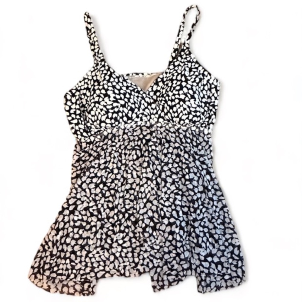 NEW Merona Ladies Print Halter Swim Suit Top With Padding Size Large